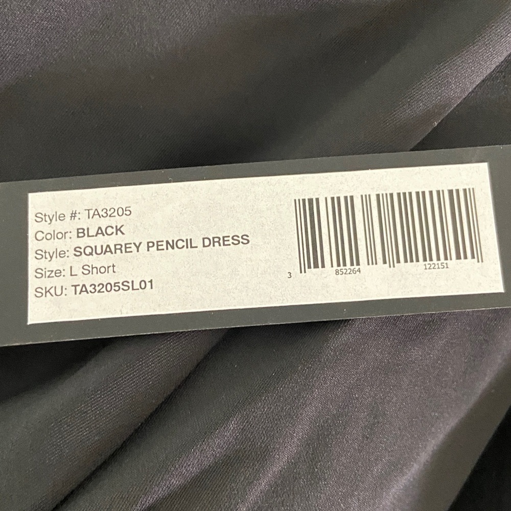 NWT Ta3 Squarey Black Shapewear Corset Pencil Dress Women’s Size Large Short - Picture 6 of 9
